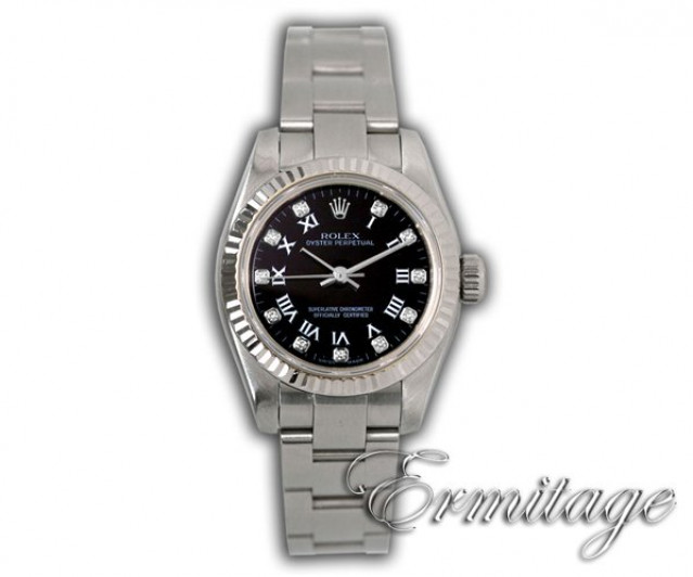 Black Diamond Dial Rolex Oyster Perpetual 176234